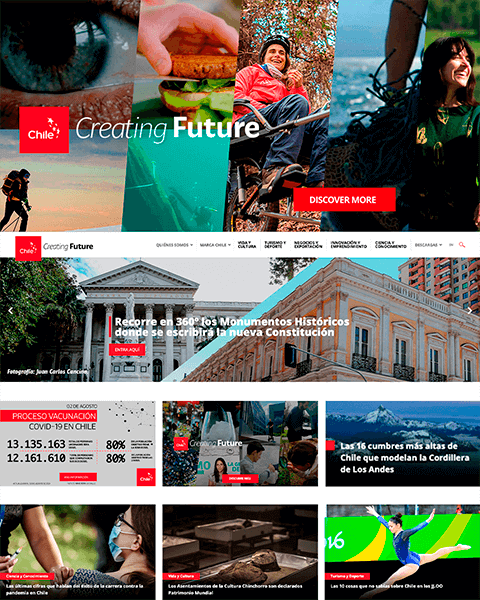 Marca Chile website